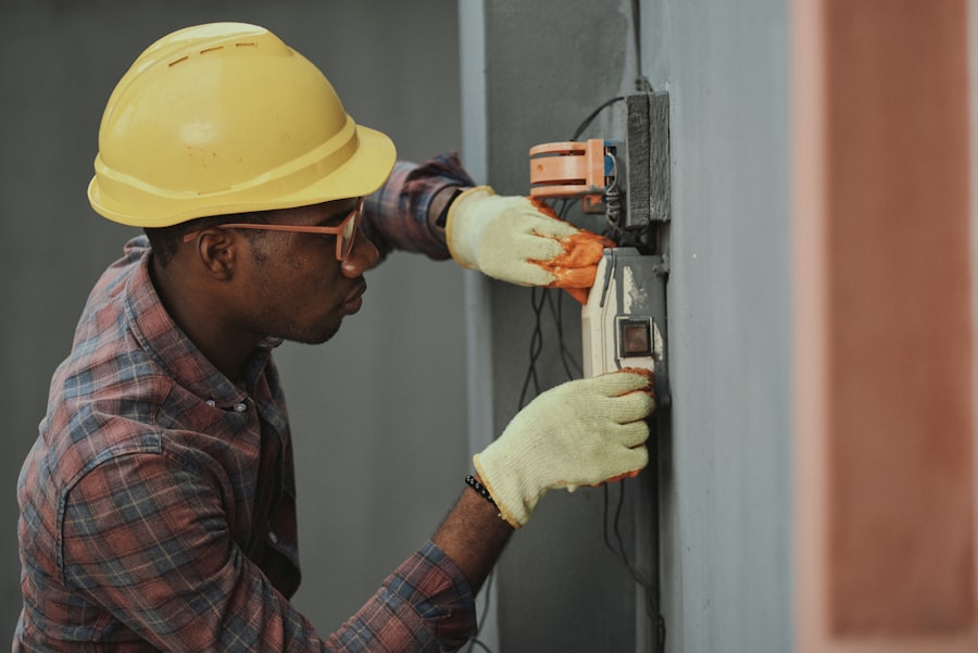 HVAC technician handling calls efficiently
